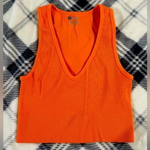 Orange tank top: size M. Wore once